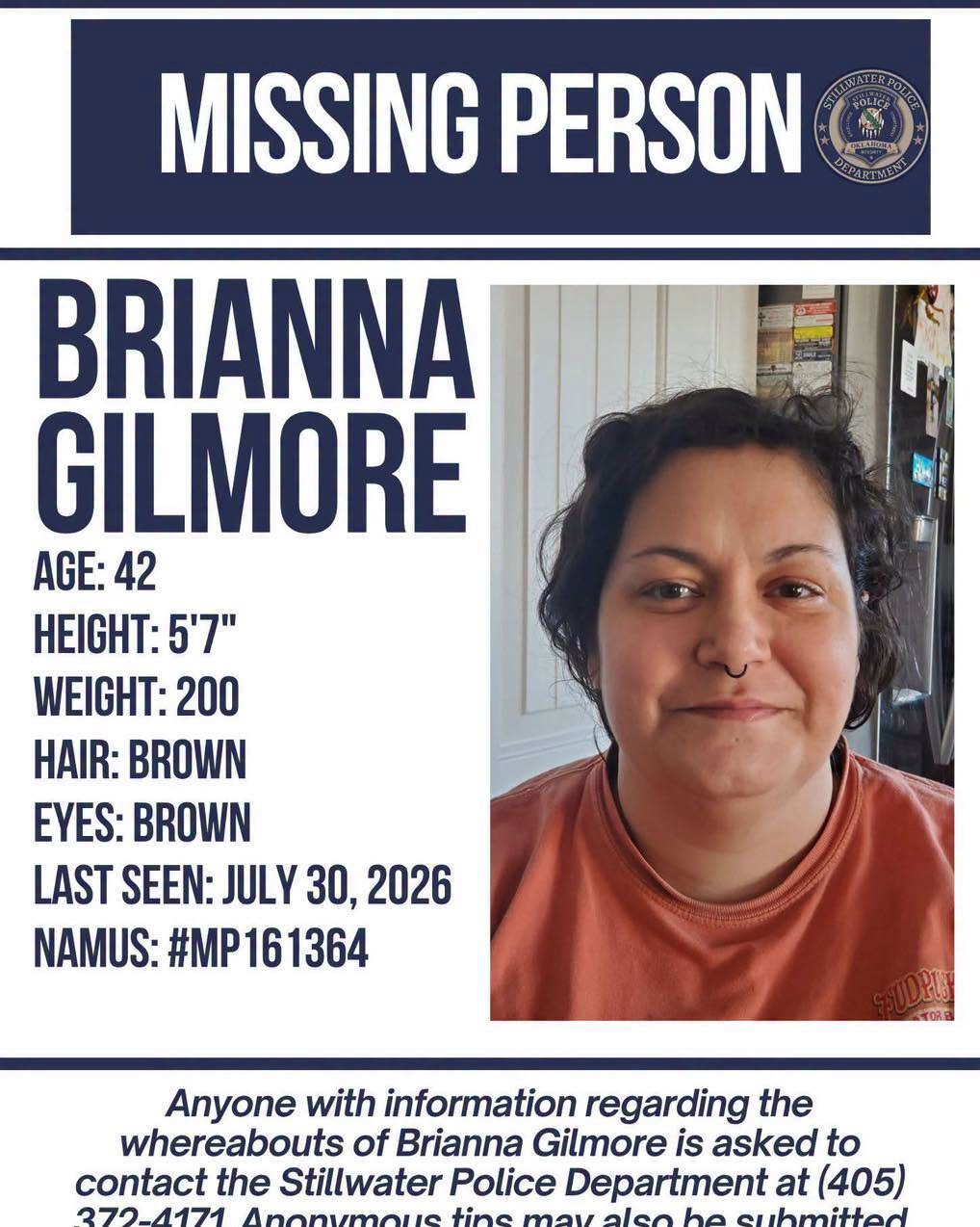 MISSING PERSON ALERT: Help Locate Brianna Gilmore