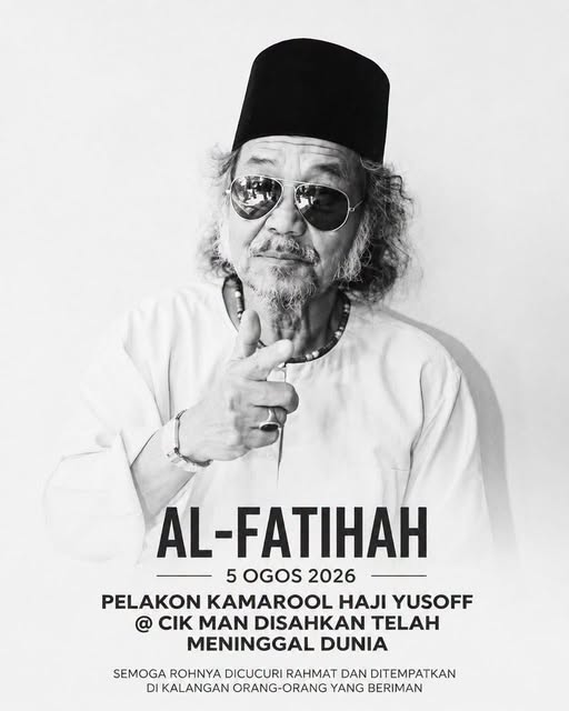 Kamarool Haji Yusoff, Death, Movie Star Veteran Malaysian Actor known as Cik Man or Farouk from the film Gila-Gila Remaja, Has Died